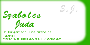 szabolcs juda business card